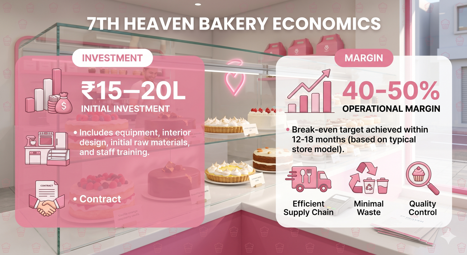 Professional infographic showing 7th Heaven franchise investment and ROI