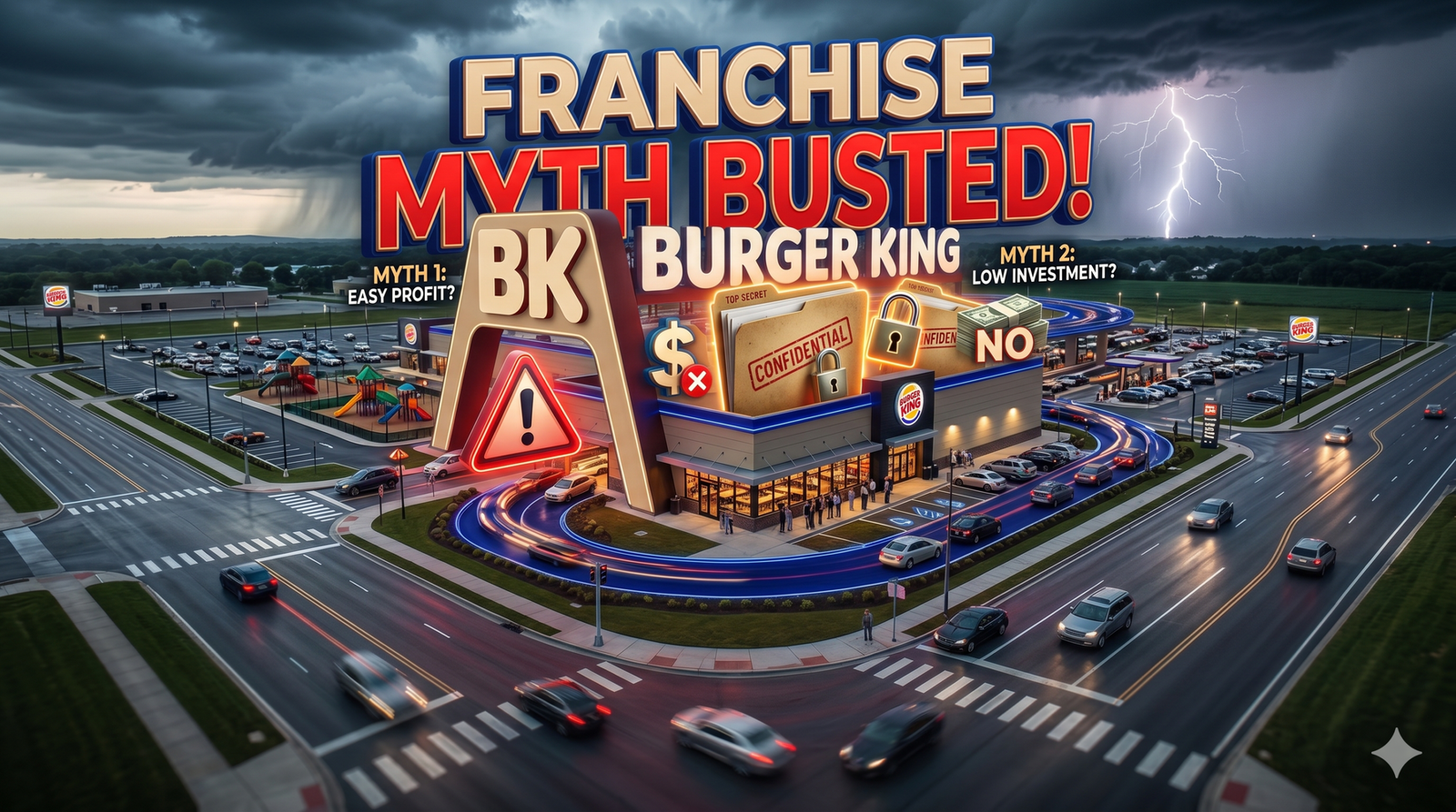 Infographic warning against fake Burger King franchise scams in India