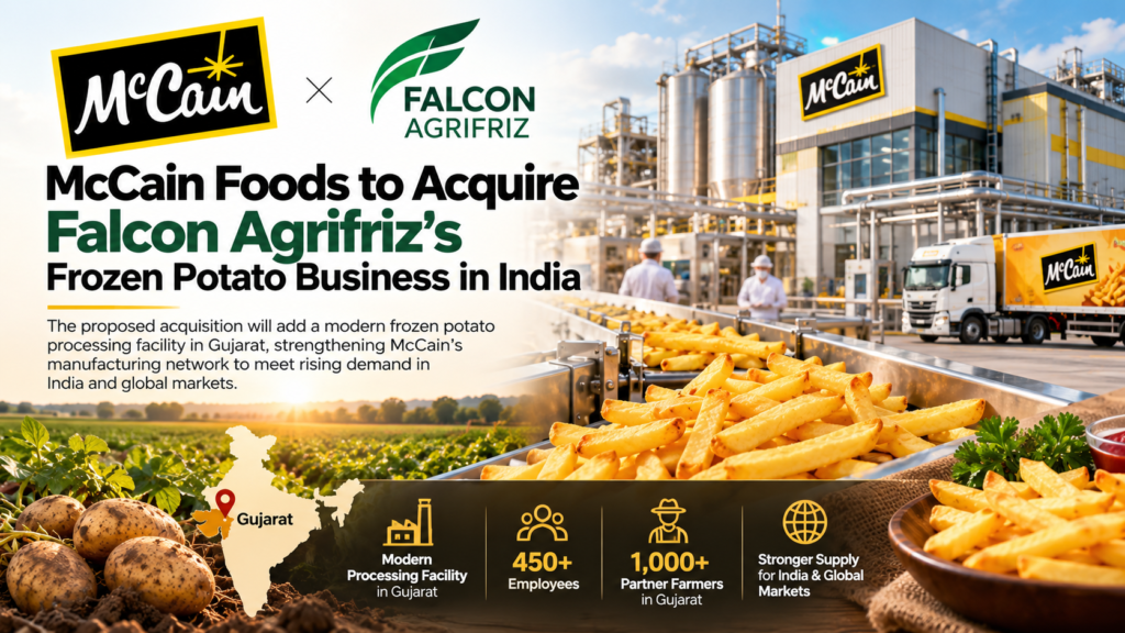 McCains Frozen Potato Expansion in India Franchise options | Franchise Options